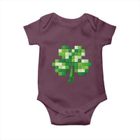 Funny St Patricks Day Shamrock Building Blocks Bricks Baby Onesie