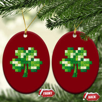 Funny St Patricks Day Shamrock Building Blocks Bricks Ceramic Ornament
