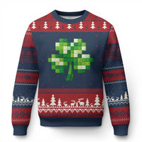 Funny St Patricks Day Shamrock Building Blocks Bricks Ugly Christmas Sweater