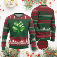Funny St Patricks Day Shamrock Building Blocks Bricks Ugly Christmas Sweater