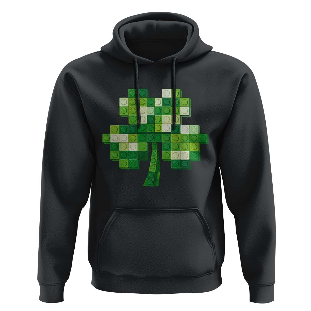 Funny St Patricks Day Shamrock Building Blocks Bricks Hoodie
