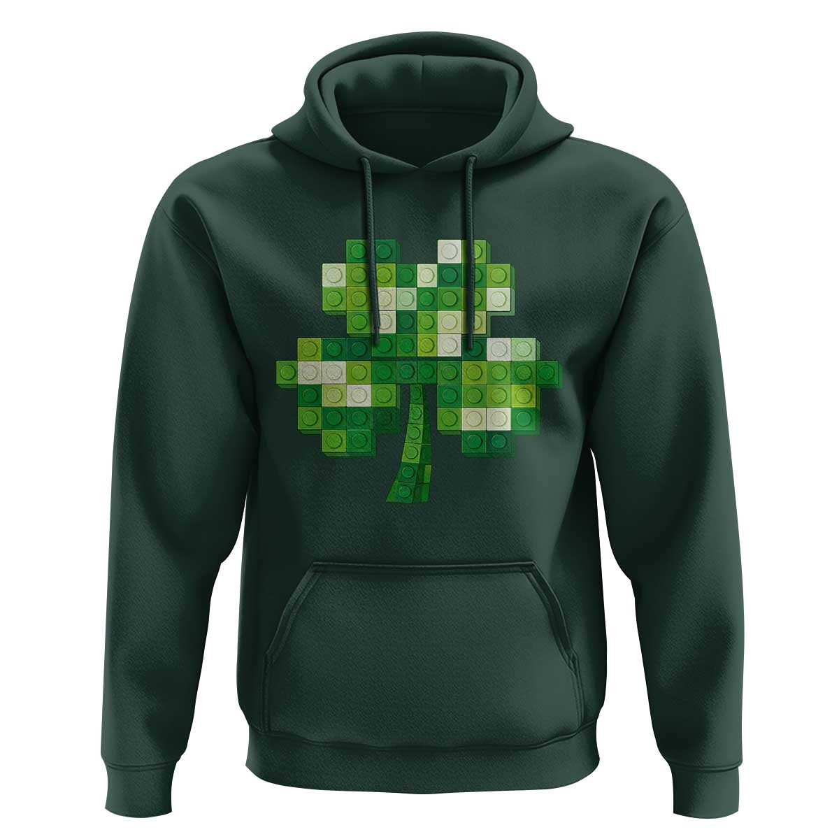 Funny St Patricks Day Shamrock Building Blocks Bricks Hoodie