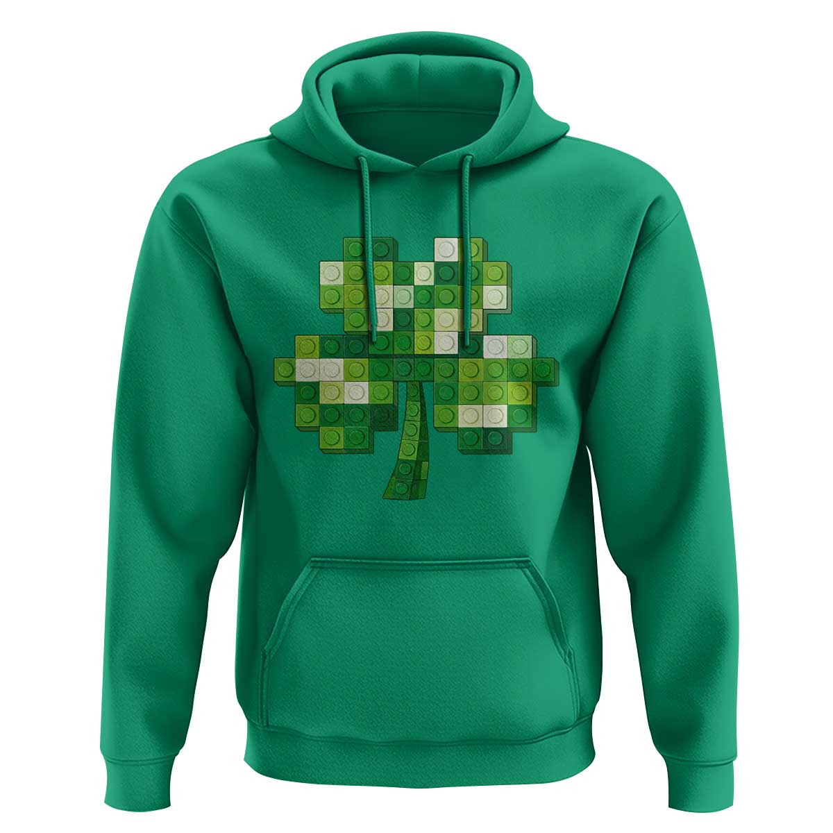 Funny St Patricks Day Shamrock Building Blocks Bricks Hoodie
