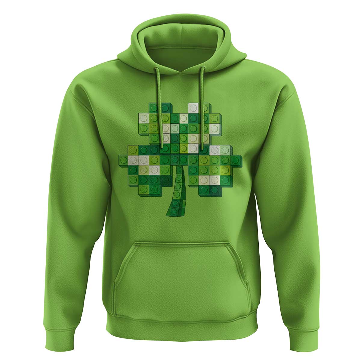 Funny St Patricks Day Shamrock Building Blocks Bricks Hoodie