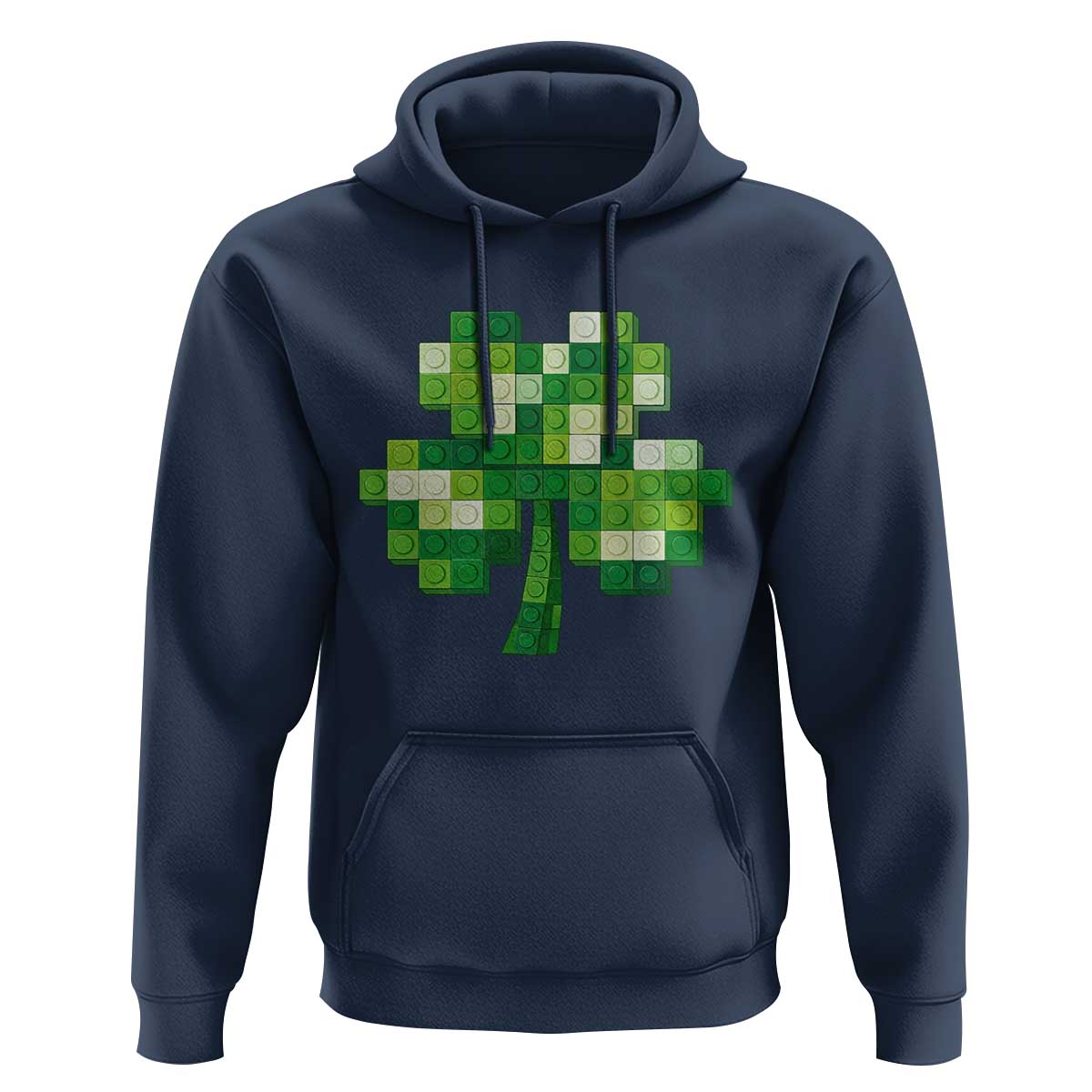 Funny St Patricks Day Shamrock Building Blocks Bricks Hoodie