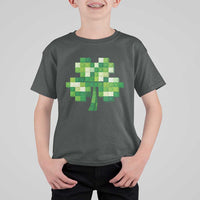 Funny St Patricks Day Shamrock Building Blocks Bricks T Shirt For Kid