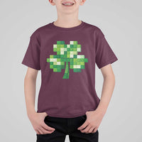 Funny St Patricks Day Shamrock Building Blocks Bricks T Shirt For Kid