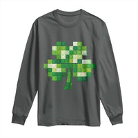 Funny St Patricks Day Shamrock Building Blocks Bricks Long Sleeve Shirt