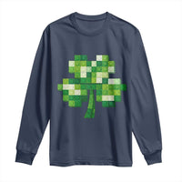 Funny St Patricks Day Shamrock Building Blocks Bricks Long Sleeve Shirt
