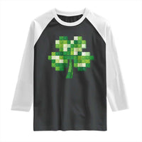 Funny St Patricks Day Shamrock Building Blocks Bricks Raglan Shirt