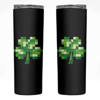 Funny St Patricks Day Shamrock Building Blocks Bricks Skinny Tumbler