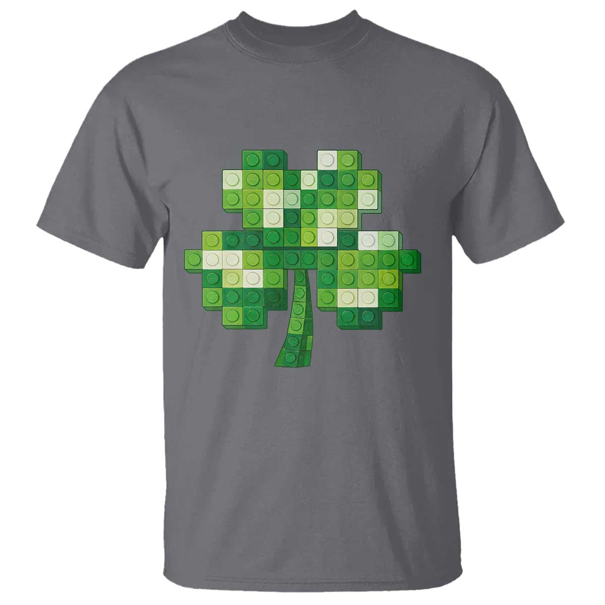 Funny St Patricks Day Shamrock Building Blocks Bricks T Shirt