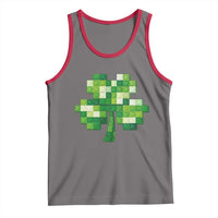 Funny St Patricks Day Shamrock Building Blocks Bricks Tank Top