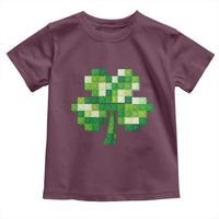 Funny St Patricks Day Shamrock Building Blocks Bricks Toddler T Shirt