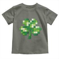 Funny St Patricks Day Shamrock Building Blocks Bricks Toddler T Shirt