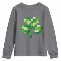 Funny St Patricks Day Shamrock Building Blocks Bricks Youth Sweatshirt