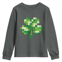 Funny St Patricks Day Shamrock Building Blocks Bricks Youth Sweatshirt