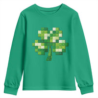 Funny St Patricks Day Shamrock Building Blocks Bricks Youth Sweatshirt