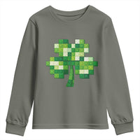 Funny St Patricks Day Shamrock Building Blocks Bricks Youth Sweatshirt