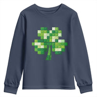 Funny St Patricks Day Shamrock Building Blocks Bricks Youth Sweatshirt