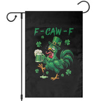 Funny F Caw F Chicken St Patricks Day Garden Flag Irish Beer Drinking Shamrock Print