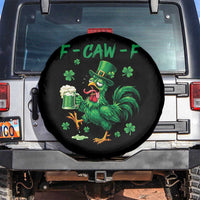 Funny F Caw F Chicken St Patricks Day Spare Tire Cover Irish Beer Drinking Shamrock Print