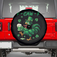 Funny F Caw F Chicken St Patricks Day Spare Tire Cover Irish Beer Drinking Shamrock Print