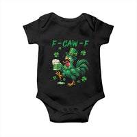 Funny F Caw F Chicken St Patricks Day Baby Onesie Irish Beer Drinking Shamrock Print