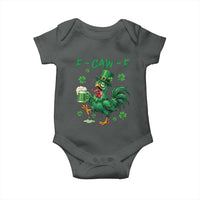 Funny F Caw F Chicken St Patricks Day Baby Onesie Irish Beer Drinking Shamrock Print
