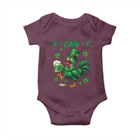 Funny F Caw F Chicken St Patricks Day Baby Onesie Irish Beer Drinking Shamrock Print