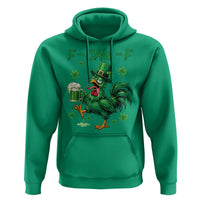 Funny F Caw F Chicken St Patricks Day Hoodie Irish Beer Drinking Shamrock Print