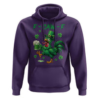 Funny F Caw F Chicken St Patricks Day Hoodie Irish Beer Drinking Shamrock Print