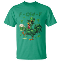 Funny F Caw F Chicken St Patricks Day T Shirt Irish Beer Drinking Shamrock Print