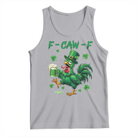 Funny F Caw F Chicken St Patricks Day Tank Top Irish Beer Drinking Shamrock Print