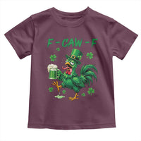Funny F Caw F Chicken St Patricks Day Toddler T Shirt Irish Beer Drinking Shamrock Print