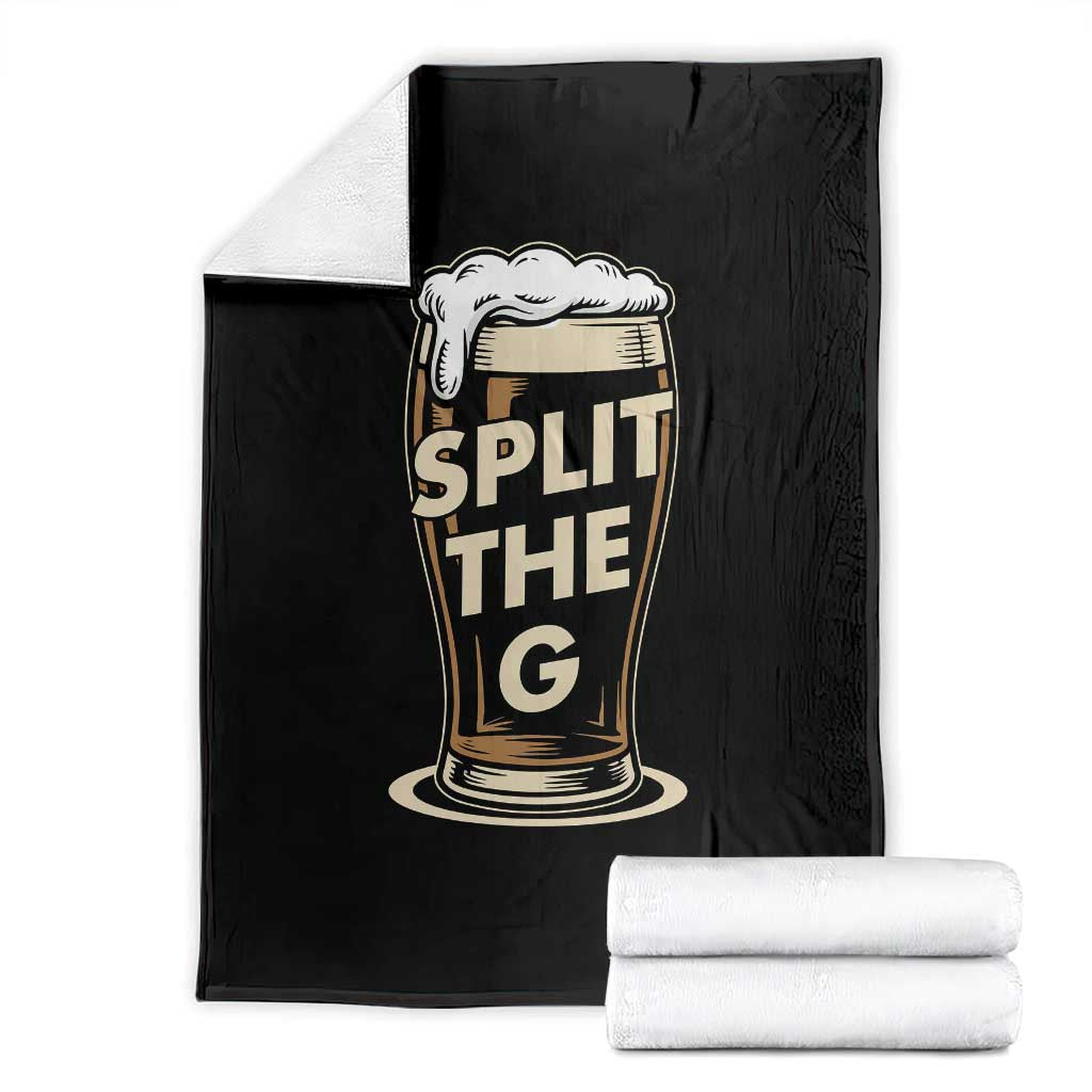 Funny Irish Beer Slit The G Throw Blanket Stout Beer Drinking Lover