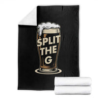 Funny Irish Beer Slit The G Throw Blanket Stout Beer Drinking Lover