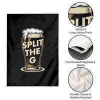 Funny Irish Beer Slit The G Garden Flag Stout Beer Drinking Lover