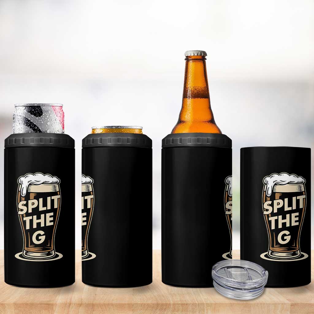 Funny Irish Beer Slit The G 4 in 1 Can Cooler Tumbler Stout Beer Drinking Lover