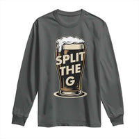 Funny Irish Beer Slit The G Long Sleeve Shirt Stout Beer Drinking Lover