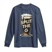 Funny Irish Beer Slit The G Long Sleeve Shirt Stout Beer Drinking Lover