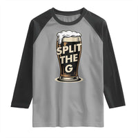 Funny Irish Beer Slit The G Raglan Shirt Stout Beer Drinking Lover