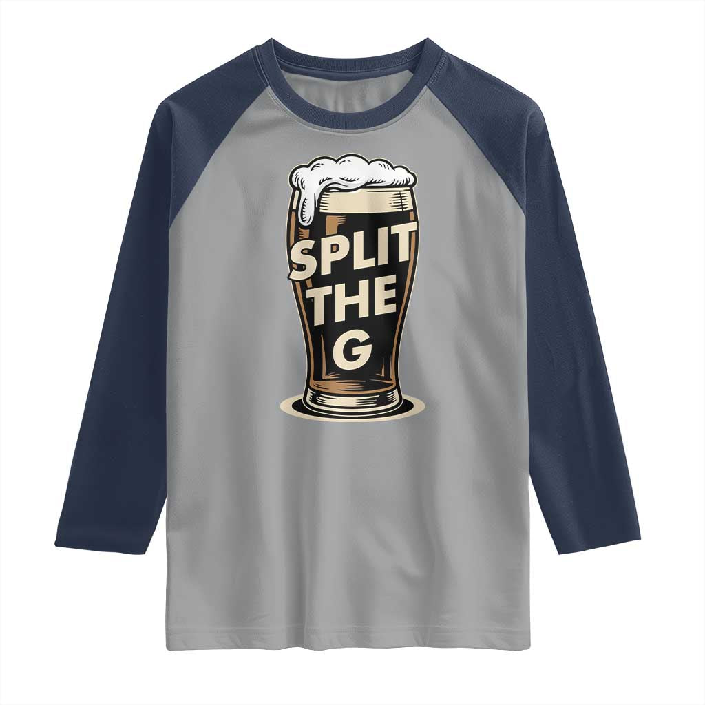 Funny Irish Beer Slit The G Raglan Shirt Stout Beer Drinking Lover