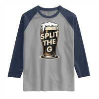 Funny Irish Beer Slit The G Raglan Shirt Stout Beer Drinking Lover