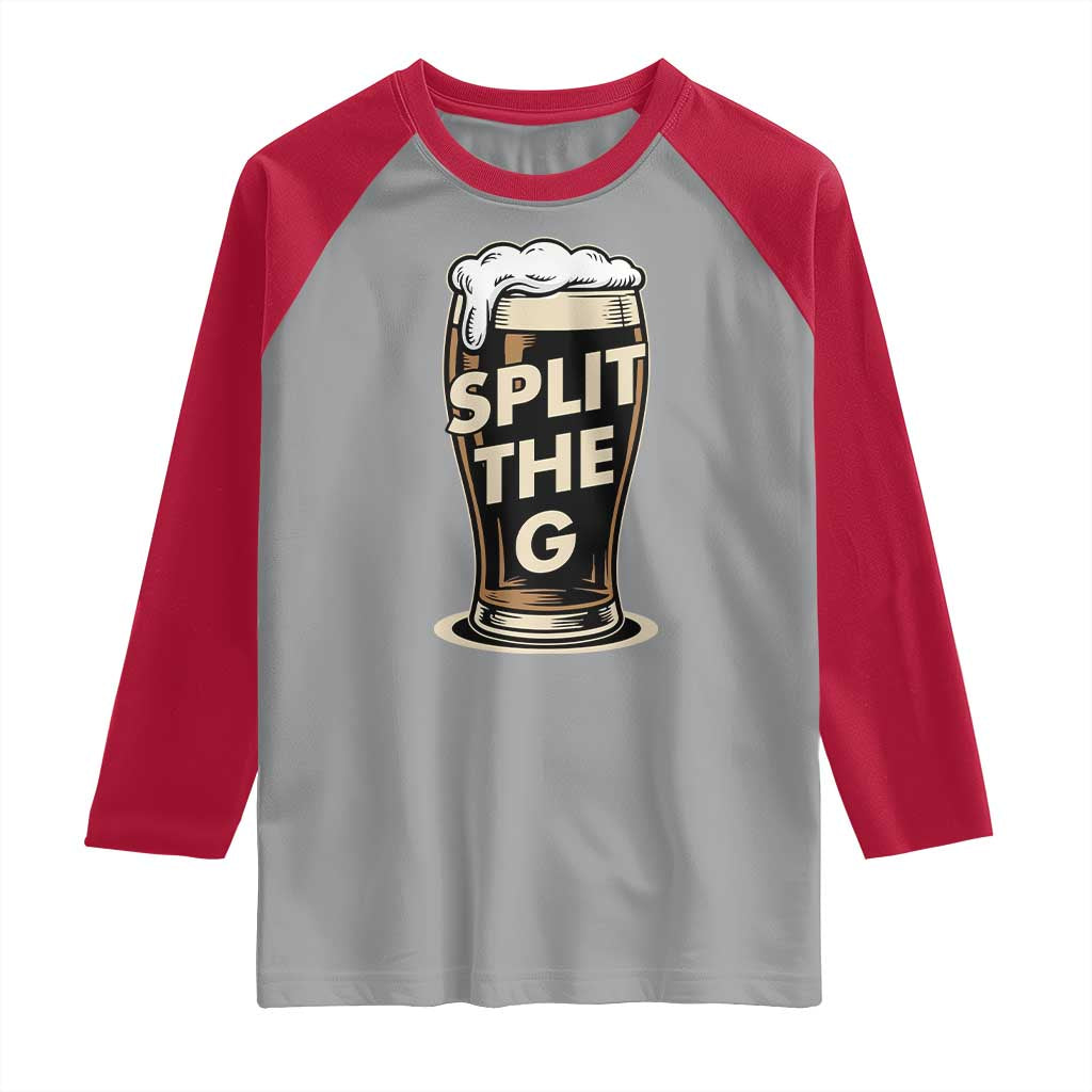 Funny Irish Beer Slit The G Raglan Shirt Stout Beer Drinking Lover