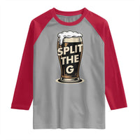 Funny Irish Beer Slit The G Raglan Shirt Stout Beer Drinking Lover