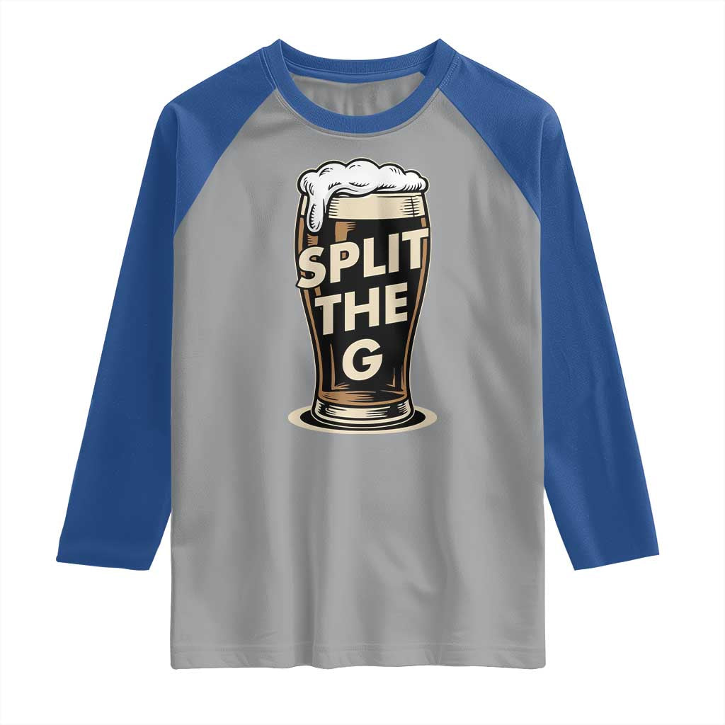 Funny Irish Beer Slit The G Raglan Shirt Stout Beer Drinking Lover