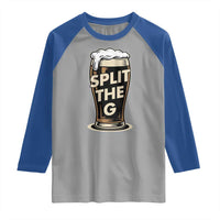 Funny Irish Beer Slit The G Raglan Shirt Stout Beer Drinking Lover