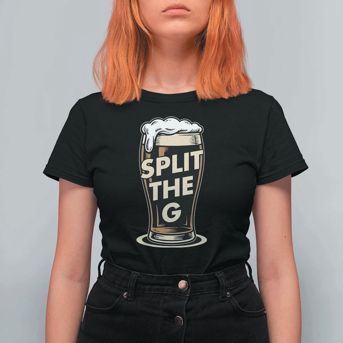 Funny Irish Beer Slit The G T Shirt For Women Stout Beer Drinking Lover