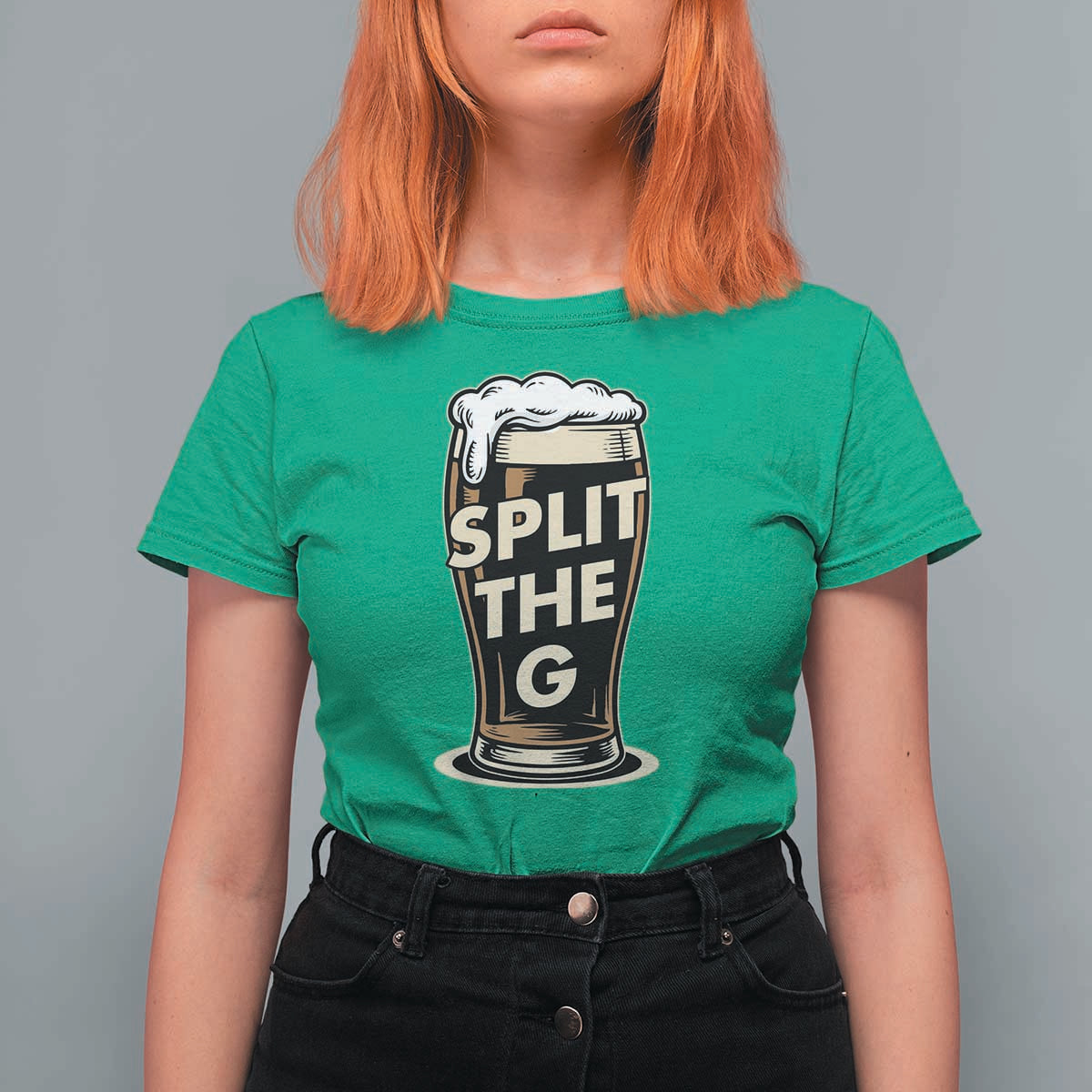 Funny Irish Beer Slit The G T Shirt For Women Stout Beer Drinking Lover